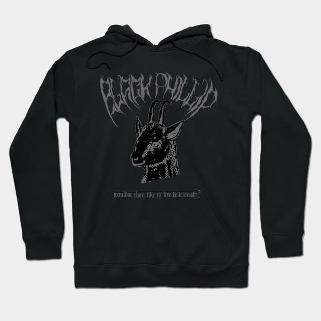 Black Phillip Hoodie by A Little Metal